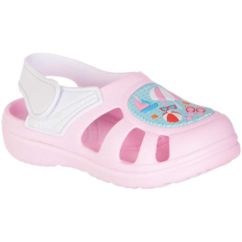 Пляжная обувь для девочки сабо розовый ЭВА 81079-2 Капика/Kapika